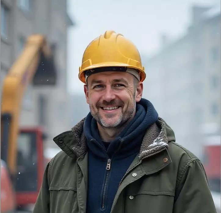 Portrait of Ion, Construction Foreman at ORANJEGROEP