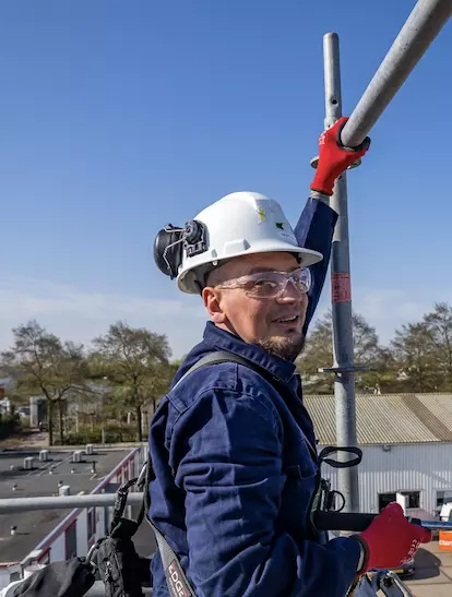 Portrait of Nikola, Scaffolding Foreman at ORANJEGROEP