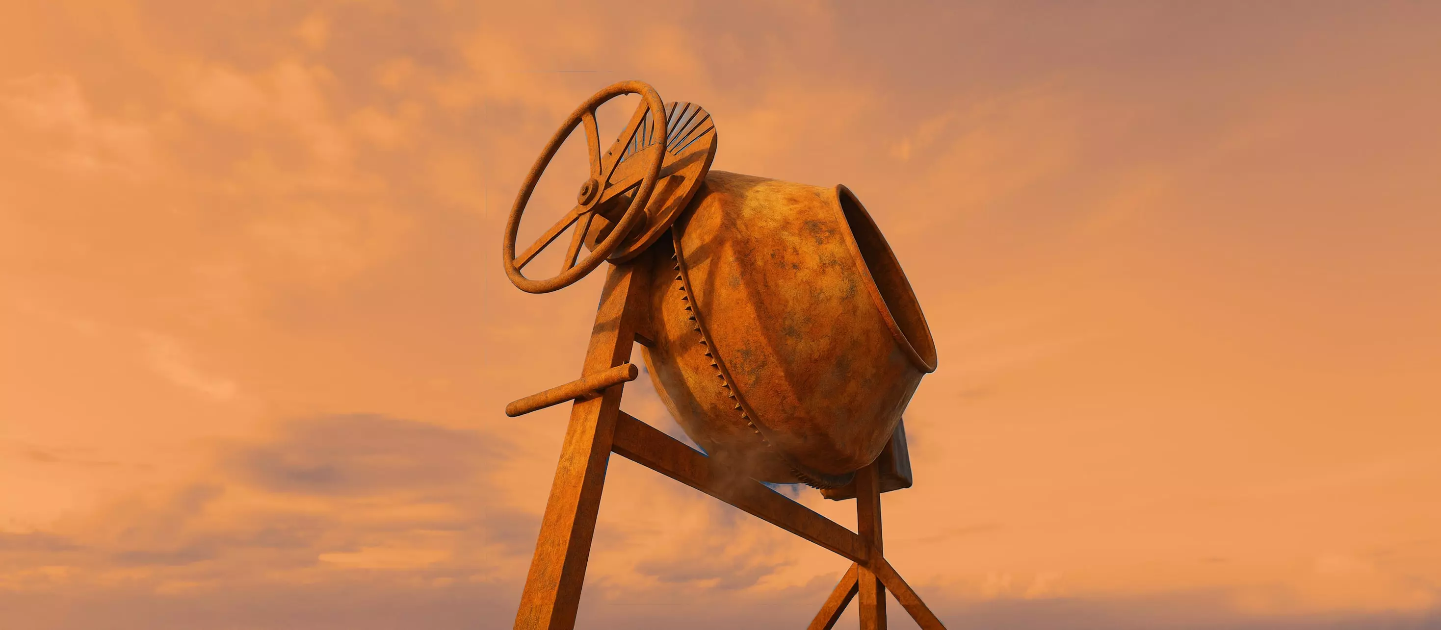 Close up of a Construction mixer
